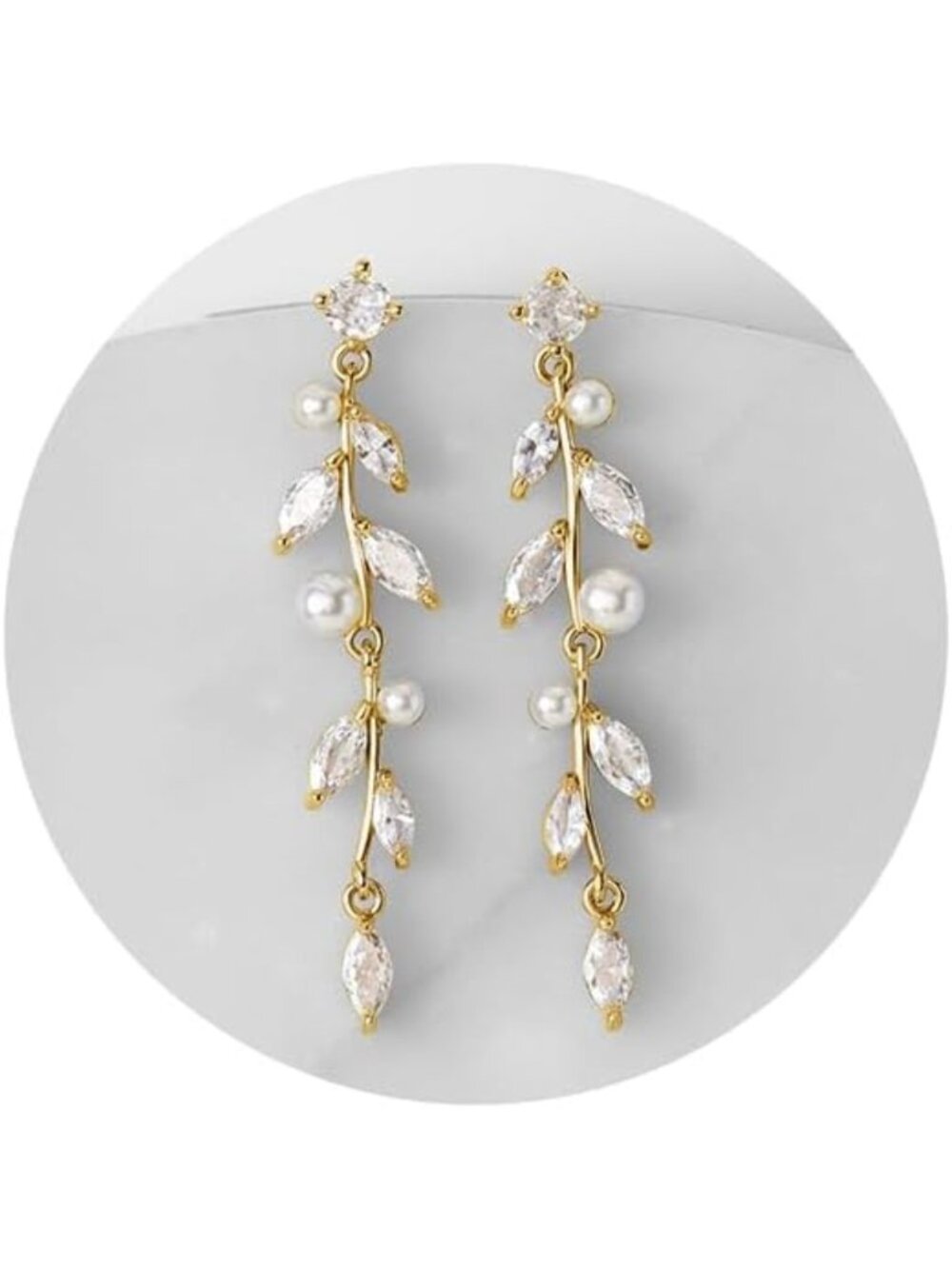 Elegant Pearl Dangle Drop Earrings for Women - Wedding, Bridal, Prom Jewelry